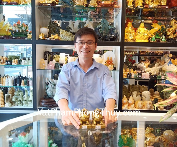 Anh Mạnh - khách hàng mua Tỳ hưu đồng có cánh ngồi đế vuông D320