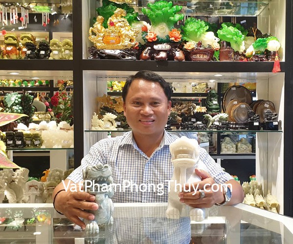 Anh Điện - khách hàng Tỳ hưu Bắc Kinh trắng khủng BKT-L và Tỳ hưu ngọc phỉ thúy THT51