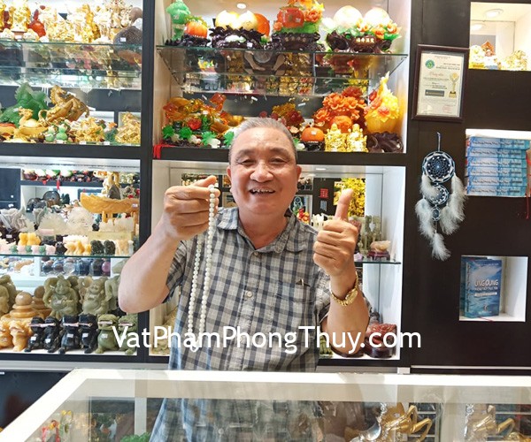 Chú Điển - khách hàng mua vòng đeo cổ ngọc phỉ thúy S6145